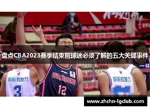 盘点CBA2023赛季结束前球迷必须了解的五大关键事件