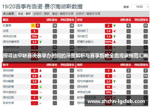 探寻法甲联赛决赛举办时间的深度解析与赛事前瞻全面观察指南汇编