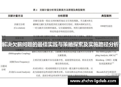 解决欠薪问题的最佳实践与策略探索及实施路径分析